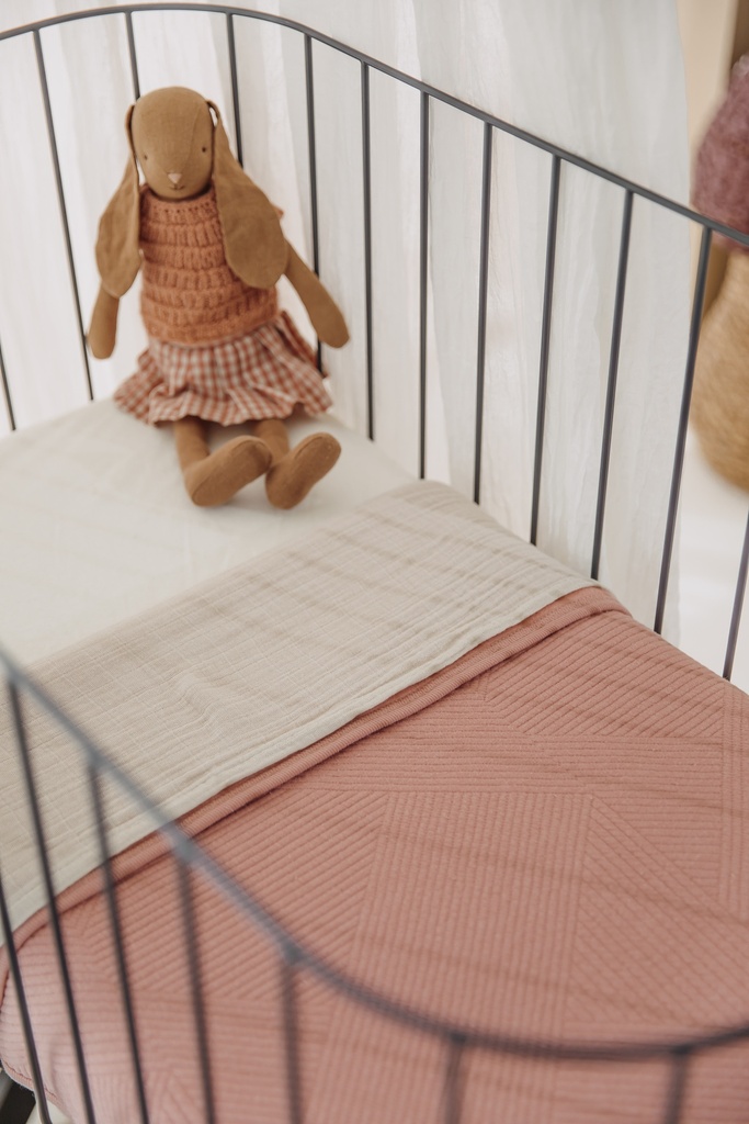 Meyco | Deken Gebreid Jacquard Pure Rose 75x100cm