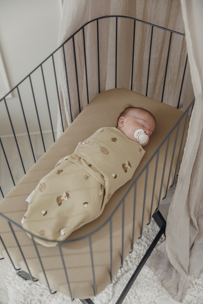 Meyco | Inbakeren Forest Animal Swaddle 1.0TOG Sand 4-6M 2-pack