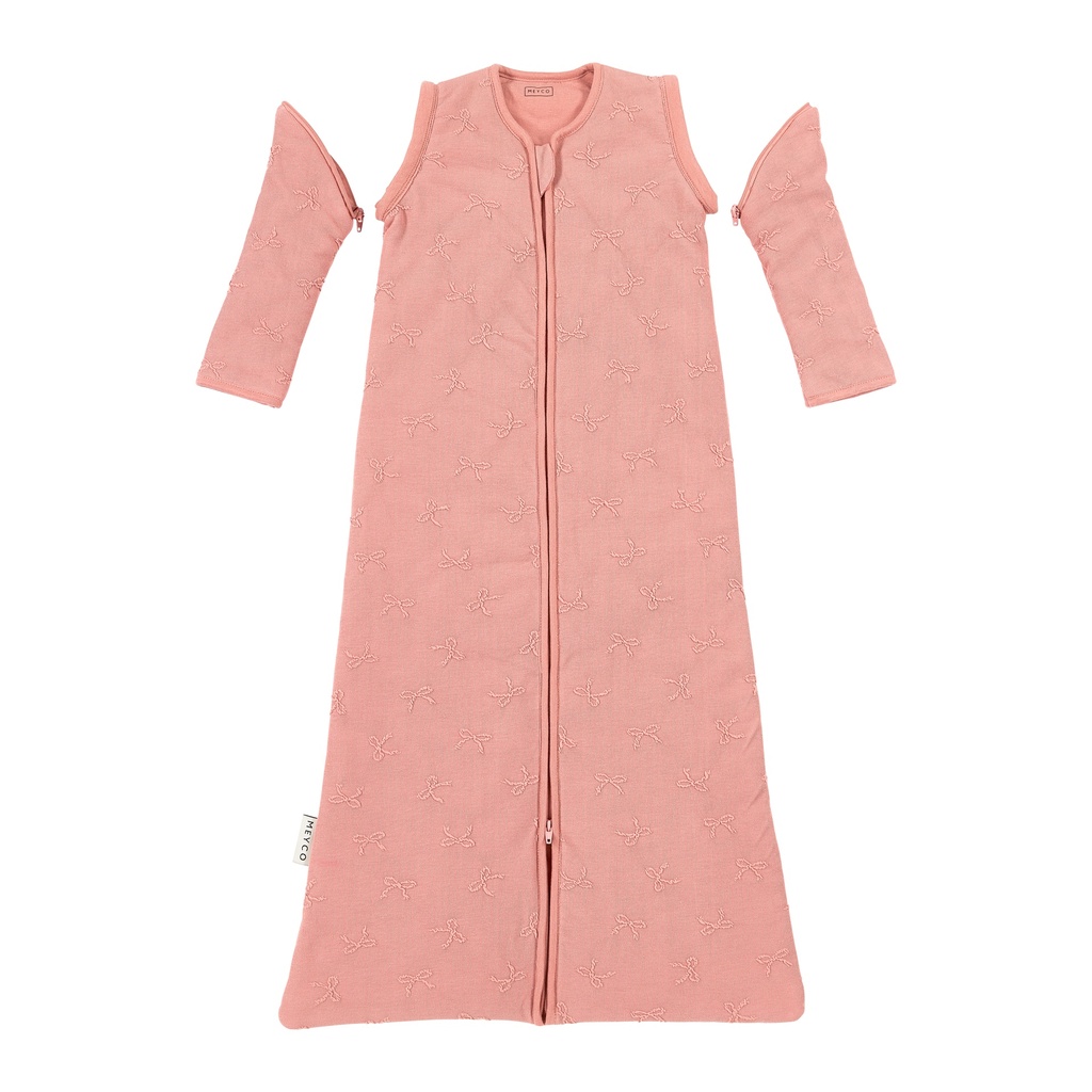 Meyco | Slaapzak Jacquard Badstof Studio Bow Rose 3.0TOG 110cm