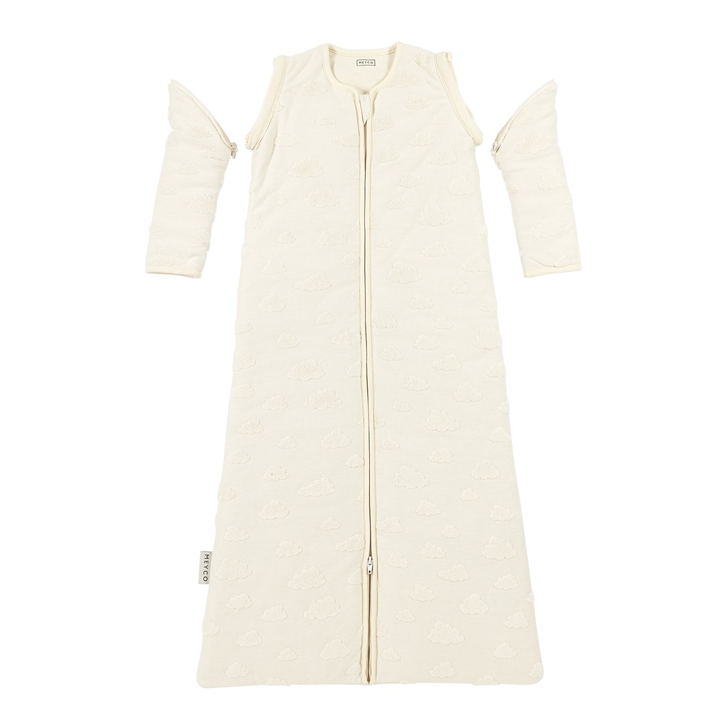 Meyco | Slaapzak Jacquard Badstof Studio Clouds Natural 3.0TOG 110cm