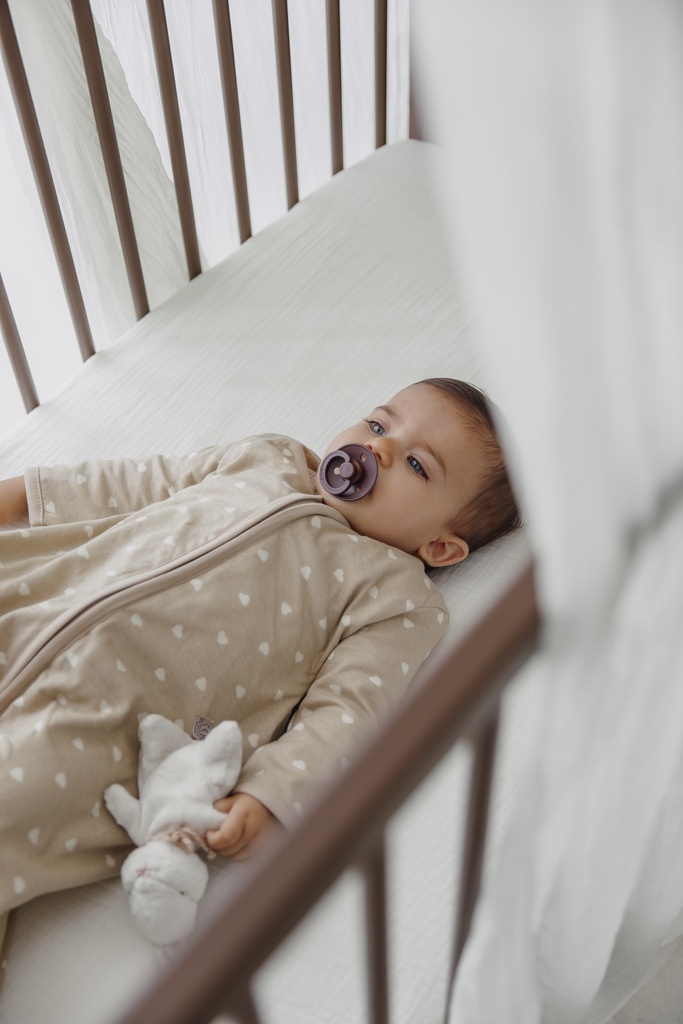 Meyco | Slaapzak Sweet Heart Lange Mouw 1.0TOG Sand/Soft Sand 80cm