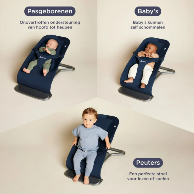 Ergobaby | Relax Evolve Bouncer Midnight Blue