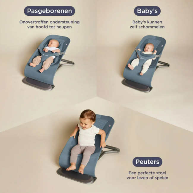 Ergobaby | Relax Evolve Bouncer Oxford Blue