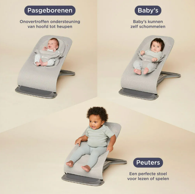 Ergobaby | Relax Evolve Bouncer Light Grey Mesh