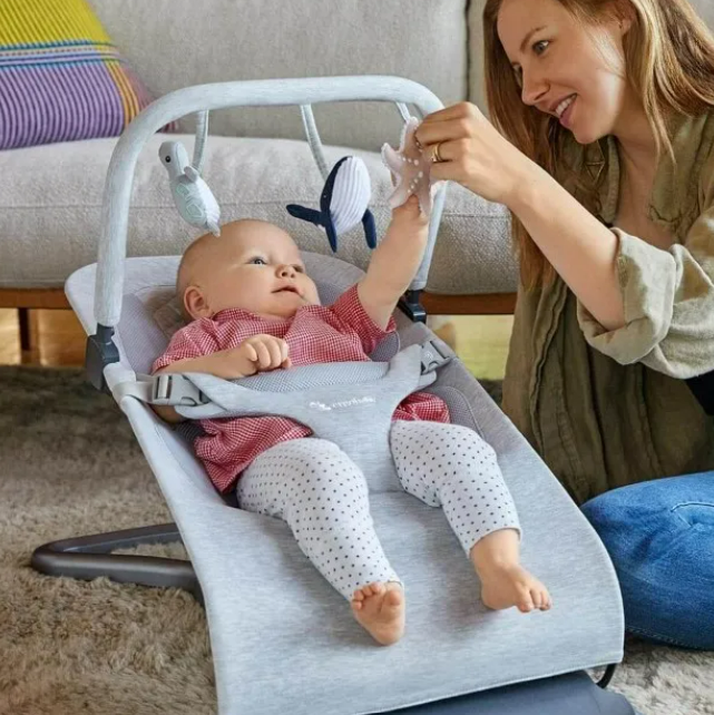 Ergobaby | Speelboog Evolve Bouncer Toy Bar Ocean Wonders Light Grey