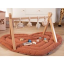 SPEELBOOG ZONDER SPEELTJES, Play Gym, Tipi, naturel, bruin, uni, hout, vanaf 0 maand
