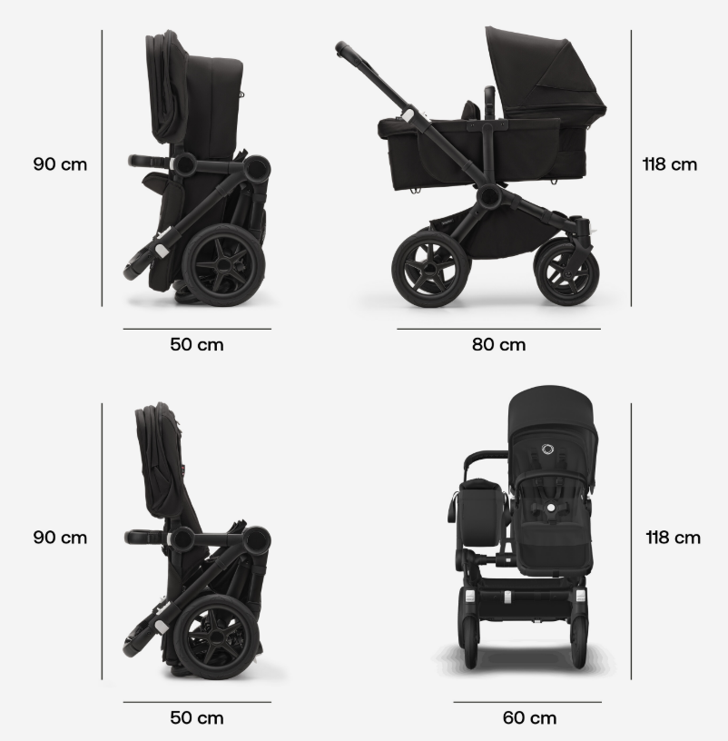 Bugaboo | Wandelwagen Donkey 5 Mono Complete Midnight Black on Black