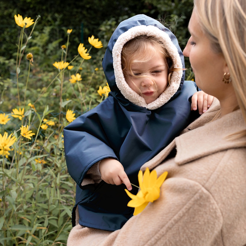 Bemini | Reisponcho Teddy Waterdicht Navy 9-36M