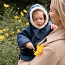 Bemini | Reisponcho Teddy Waterdicht Navy 9-36M