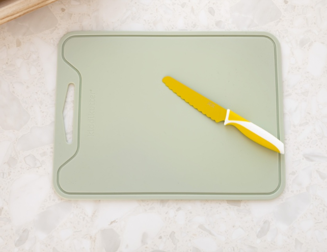 Kiddikutter | Snijplank Silicone Sage