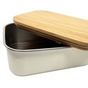 Smikkels | Lunchbox Met Bamboe Deksel 900 ml Wit