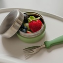 Smikkels | Roestvrijstalen Voedselpot 280 ml Groen