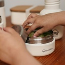 Smikkels | Roestvrijstalen Voedselcontainer 280ml Wit 