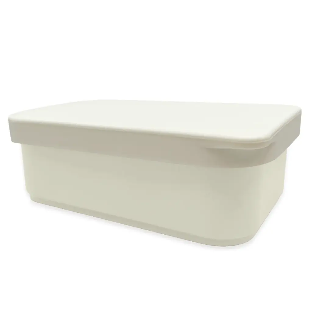 Smikkels | Lunchbox Met Siliconen Deksel 900ml Wit