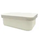 Smikkels | Lunchbox Met Siliconen Deksel 900ml Wit