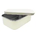 Smikkels | Lunchbox Met Siliconen Deksel 900ml Wit