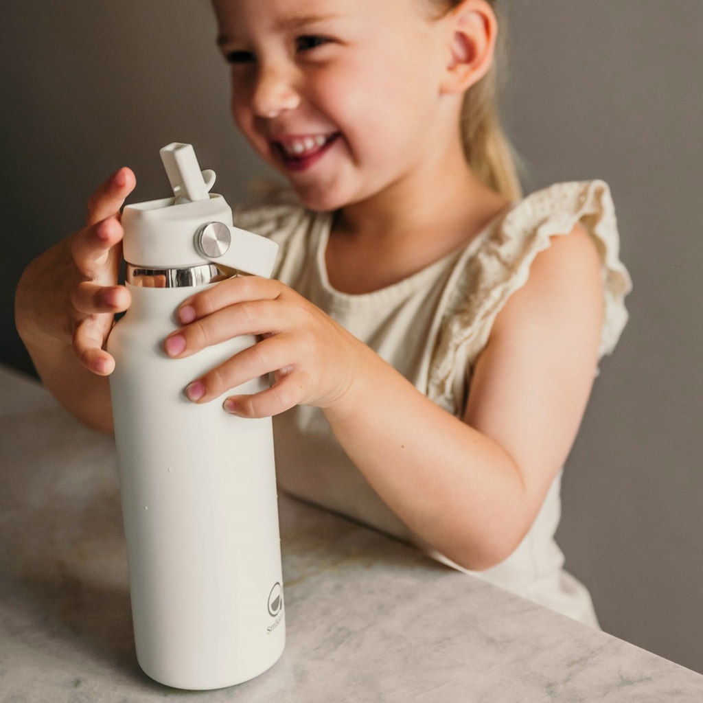 Smikkels | RVS Thermos Drinkfles 500ml Wit 