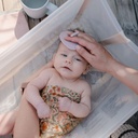 Mushie | Borstel Cradle Cap Brush SiIlicone Rose/Soft Lilac 2-pack