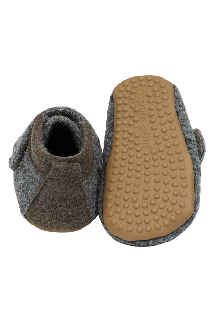 Pom Pom | Schoenen Beginners Wool Dark Grey Melange