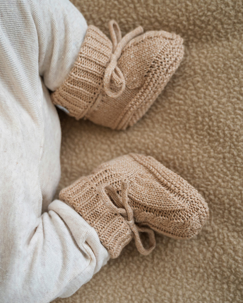 Lodger | Babyslofjes Gebreid Fudge