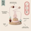 Trixie | Activiteitenspiraal Mrs. Rabbit Hout  Roze 