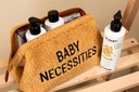 TOILETTAS, Baby Necessities Teddy, beige, bruin, uni/print baby necessities, 27x15x13cm, teddy, rits