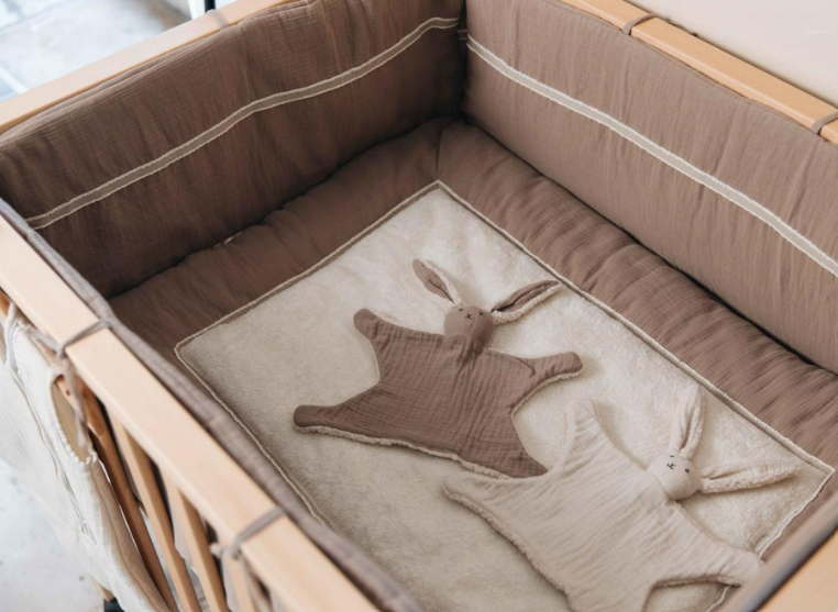 Pericles | Knuffeldoek Doudou Rabbit Chocolate