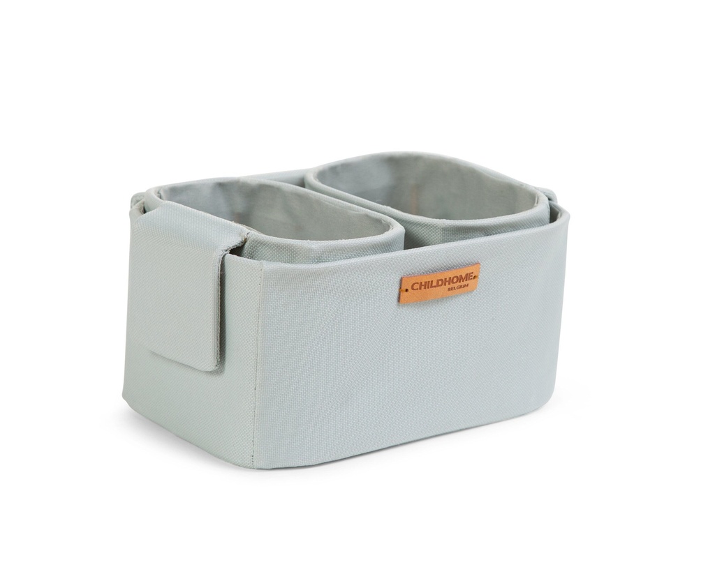 VERZORGINGSMAND, Hangmandjes set, licht grijs, grijs, uni, rechthoek, textiel, met hoes, 1 vak, 3 stuk(s), opbergen