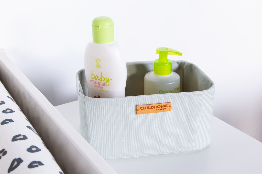 VERZORGINGSMAND, Hangmandjes set, licht grijs, grijs, uni, rechthoek, textiel, met hoes, 1 vak, 3 stuk(s), opbergen