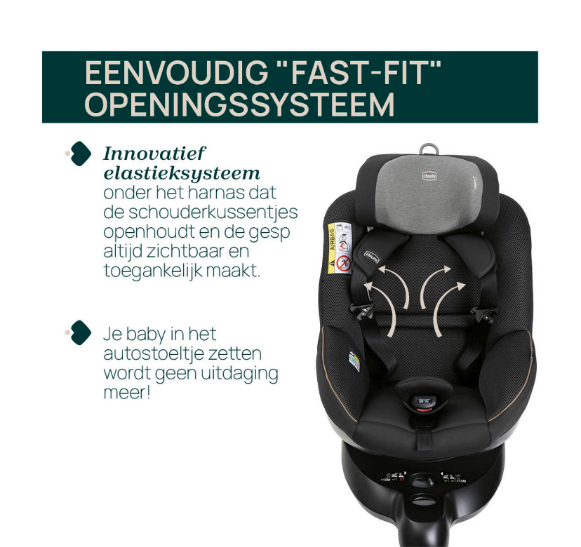 Chicco | Autostoel Seat 105 i-Size Posh Black Gr 0+/1