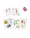 Djeco | Stickerplaten Aankleedpoppen Jurken 4 Seizoenen 4-8Y