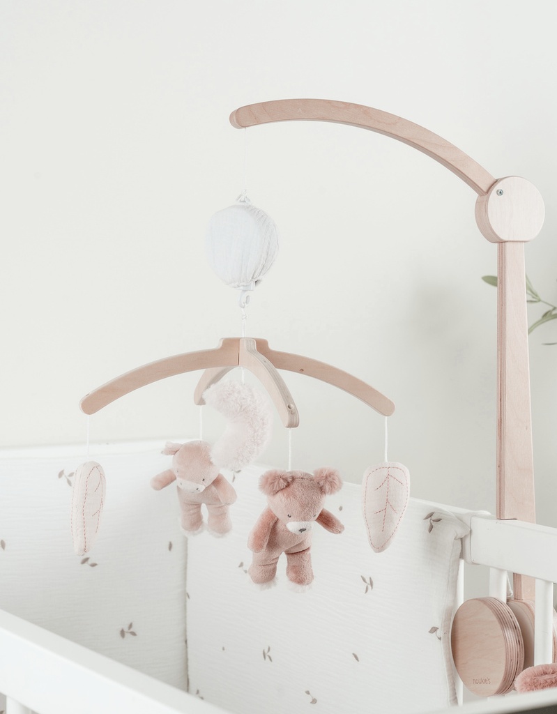 Noukies | Muziekmobiel Lilly & Fluffy Houten Arm