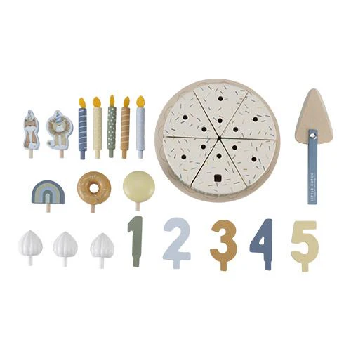 Little Dutch | Speelgoed Verjaardagstaart Blauw FSC