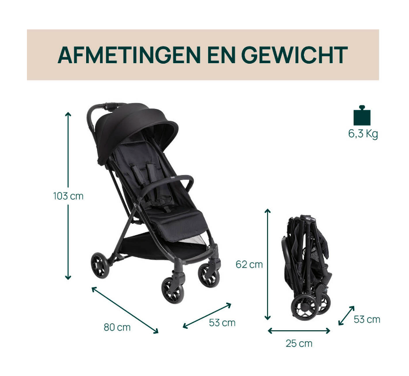 Chicco | Buggy Urbino Black