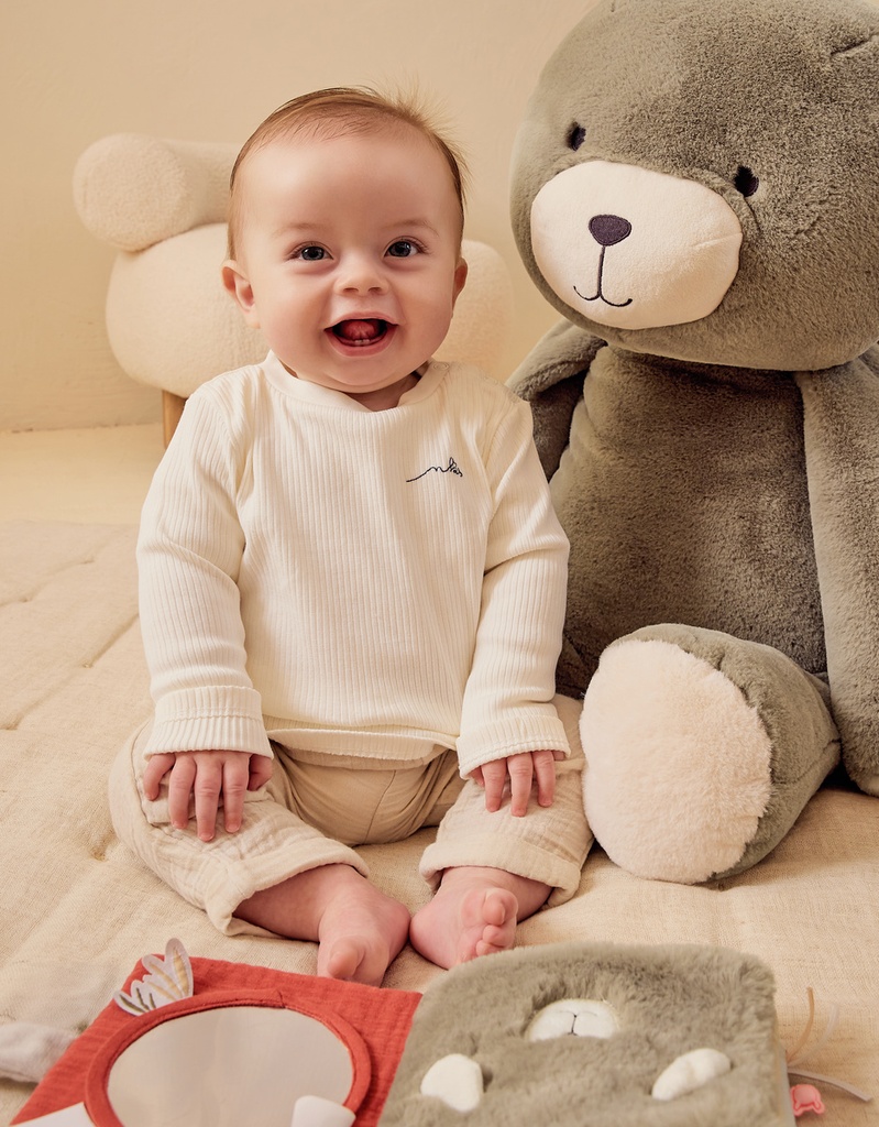 Noukies | Knuffel Orso Fluffy, Orso & Lilly 80cm