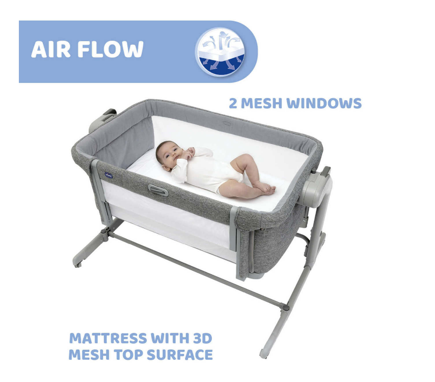 Chicco | Co-Sleeper Next2Me Magic Evo Dark Grey