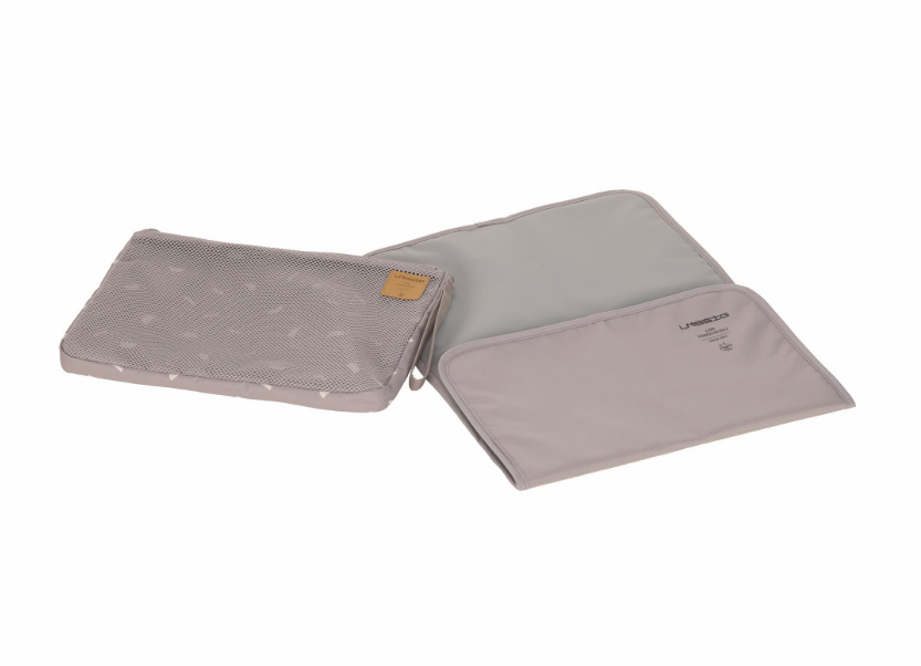 Laessig | Luiertasje Blocks taupe aop 33x23