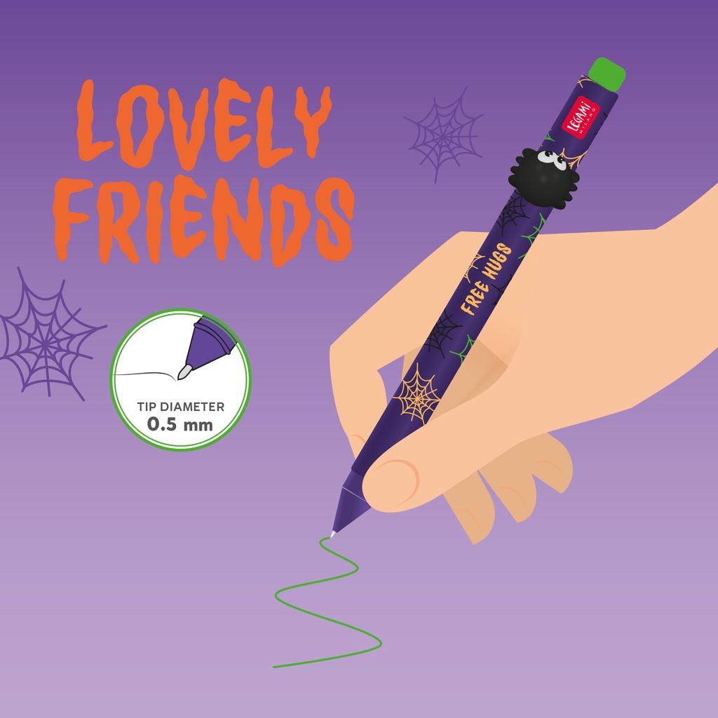 Legami | Gel Pen Halloween Met Dieren Decoratie Lovely Friends