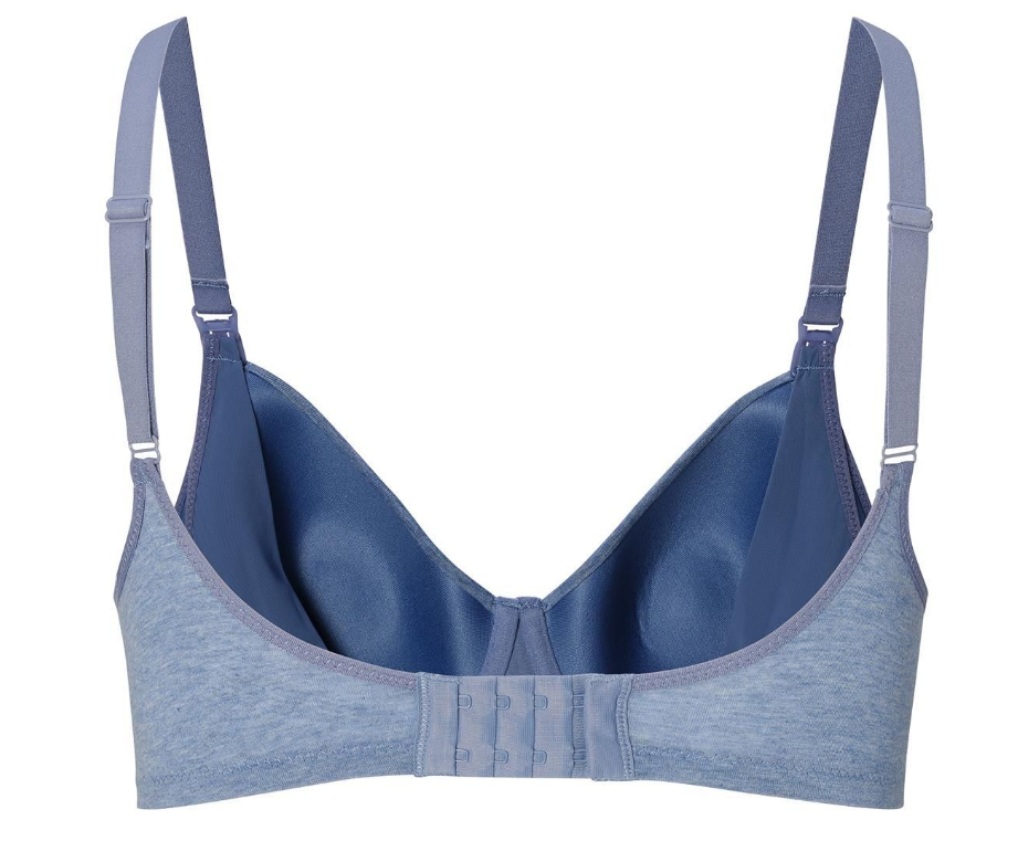 Noppies | Borstvoedingsbeha Cotton Comfort voorgevormd Light blue Melange