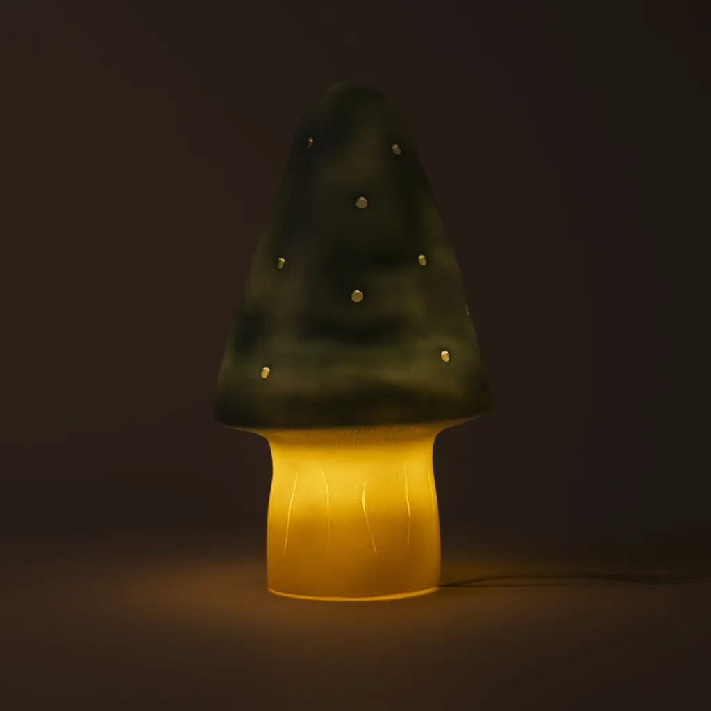 Egmont | Lamp Mushroom Natural Teal