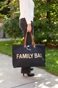 VERZORGINGSTAS, Family Bag Nylon, black/gold, zwart, uni/print Family Bag, reistas,nylon, 2020