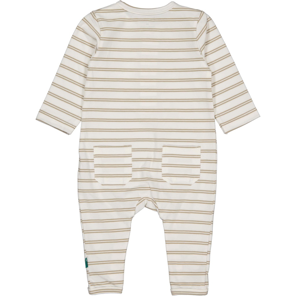 Bess | Kruippak Boys Striped Off White