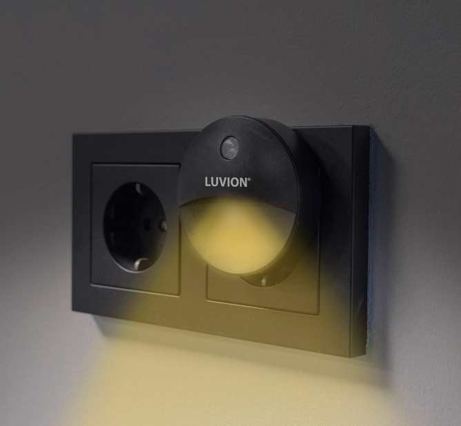 Luvion | Nachtlamp Led Duo-Pack Zwart 