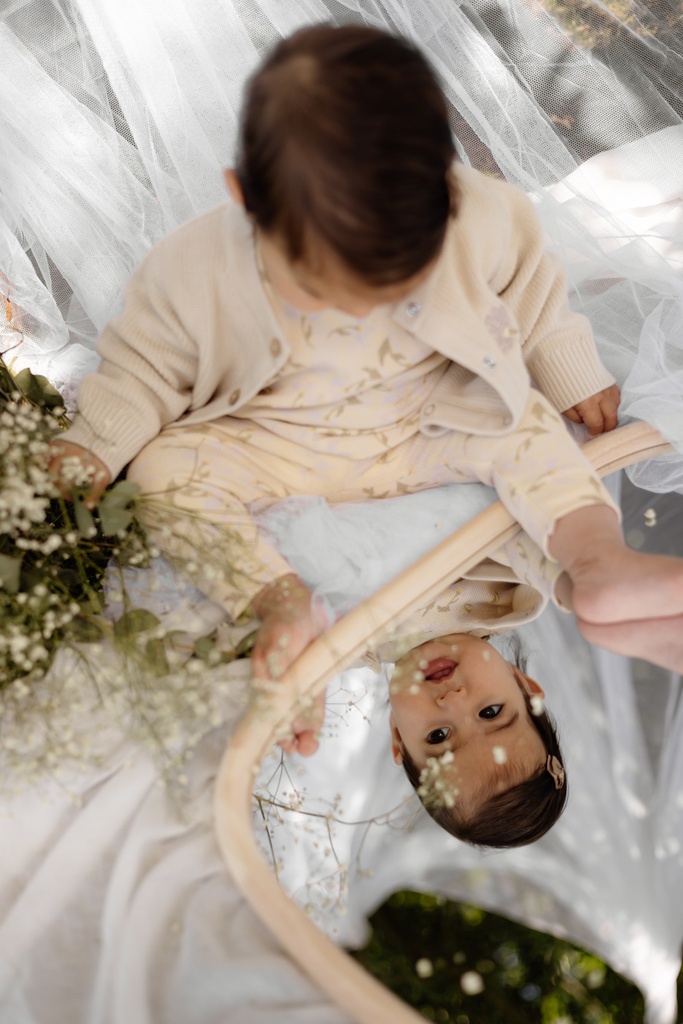 Levv | Legging Girls Marit All Over Yellow Flower