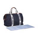 VERZORGINGSTAS, Mommy Bag, black, Canvas, uni/print Mommy Bag, met luiermat, +schouderriem, Signature, 2023