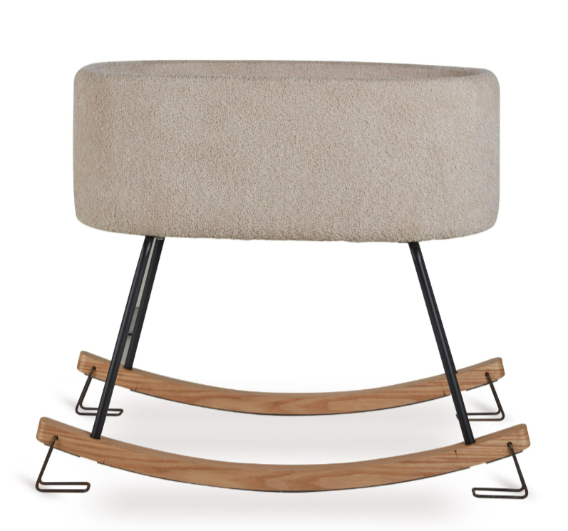 SCHOMMELWIEG, Rocking Cradle, boucle, sheep, de luxe