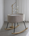 SCHOMMELWIEG, Rocking Cradle, boucle, sheep, de luxe