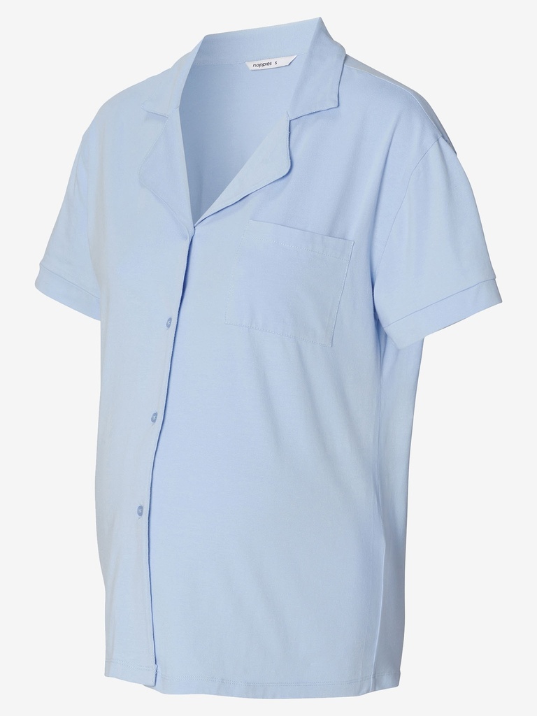 Noppies Maternity | T-shirt Neero Nursing Jersey Pyjama Top Light Sky