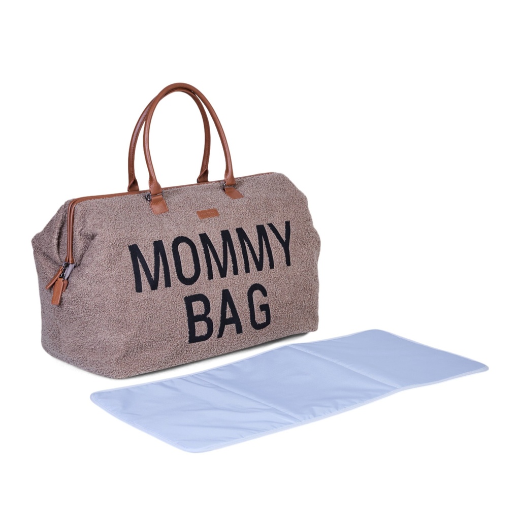 Childhome | Verzorgingstas Mommy Bag Signature Teddy Zacht Bruin