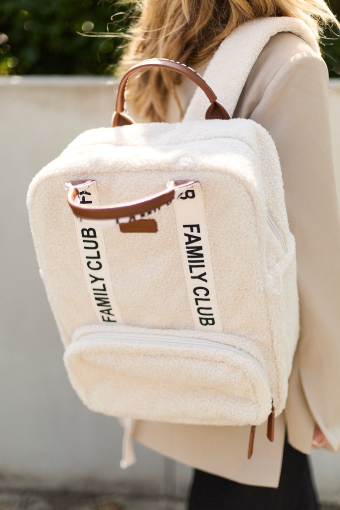 Childhome | Verzorgingstas Backpack Signature Teddy Ecru